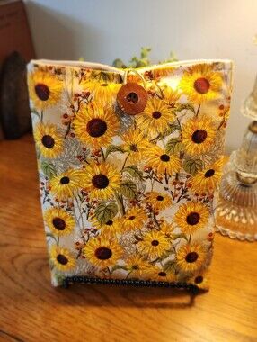 Sunflower Print Fabric Tablet Sleeve